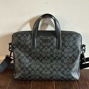 Coach laptop/work black bag
